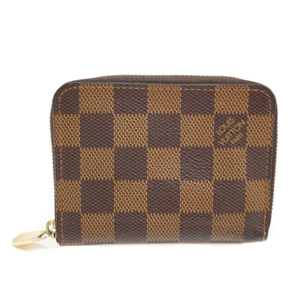 Louis Vuitton Ebene Wallet Coin Zippy Damier Brown - Picture 1 of 8